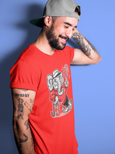 Load image into Gallery viewer, AJ3 Elephant Red T-Shirt - Air Jordan 3 White Cement - white-cement-air-jordan-3-sneaker-release-tees-aj-3-elephant-tee-red-3