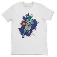 Load image into Gallery viewer, Bull Figure White T-Shirt - Air Jordan 5 Grape - white-shirt-bull-figure-sneaker-release-tees-air-jordan-5-2_45dd354a-4d7a-4ed0-b2ab-f27be95a0cf2
