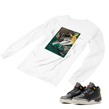 Load image into Gallery viewer, Jordan 3 Animal Matching Custom Designed Long Sleeve T shirt JD 3-11-18 - 80JD3-11-L-18a
