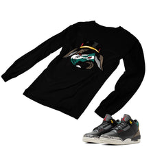 Load image into Gallery viewer, Jordan 3 Animal Matching Custom Designed Long Sleeve T shirt JD 3-11-3 - 80JD3-11-L-3b
