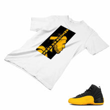 Load image into Gallery viewer, Jordan 12 University Gold Matching Custom Designed T shirt JD 12-17-12 - JD12-17-12a
