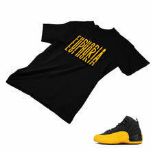 Load image into Gallery viewer, Jordan 12 University Gold Matching Custom Designed T shirt JD 12-17-13 - JD12-17-13b
