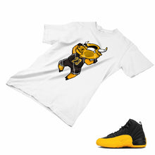 Load image into Gallery viewer, Jordan 12 University Gold Matching Custom Designed T shirt JD 12-17-15 - JD12-17-15a
