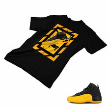 Load image into Gallery viewer, Jordan 12 University Gold Matching Custom Designed T shirt JD 12-17-23 - JD12-17-23b
