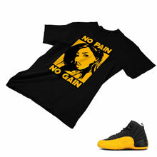 Load image into Gallery viewer, Jordan 12 University Gold Matching Custom Designed T shirt JD 12-17-4 - JD12-17-4b

