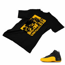 Load image into Gallery viewer, Jordan 12 University Gold Matching Custom Designed T shirt JD 12-17-7 - JD12-17-7b
