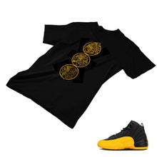 Load image into Gallery viewer, Jordan 12 University Gold Matching Custom Designed T shirt JD 12-17-8 - JD12-17-8b
