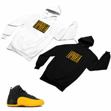 Load image into Gallery viewer, Jordan 12 University Gold Matching Custom Designed Hoodies JD 12-17-13 - JD12-17-H-13

