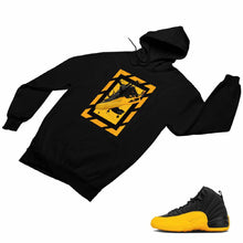 Load image into Gallery viewer, Jordan 12 University Gold Matching Custom Designed Hoodies JD 12-17-23 - JD12-17-H-23b
