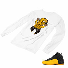 Load image into Gallery viewer, Jordan 12 University Gold Matching Custom Designed Long Sleeve T shirt JD 12-17-16 - JD12-17-L-16a
