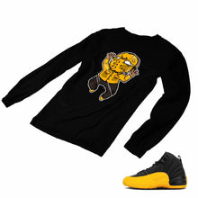 Load image into Gallery viewer, Jordan 12 University Gold Matching Custom Designed Long Sleeve T shirt JD 12-17-16 - JD12-17-L-16b
