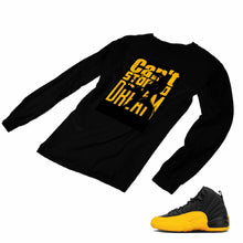 Load image into Gallery viewer, Jordan 12 University Gold Matching Custom Designed Long Sleeve T shirt JD 12-17-1 - JD12-17-L-1b
