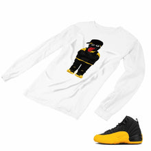 Load image into Gallery viewer, Jordan 12 University Gold Matching Custom Designed Long Sleeve T shirt JD 12-17-21 - JD12-17-L-21a
