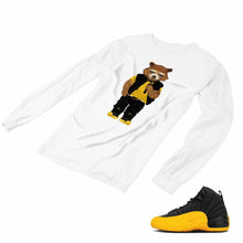 Load image into Gallery viewer, Jordan 12 University Gold Matching Custom Designed Long Sleeve T shirt JD 12-17-22 - JD12-17-L-22a
