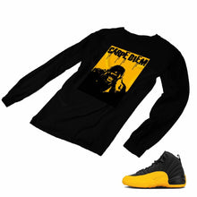Load image into Gallery viewer, Jordan 12 University Gold Matching Custom Designed Long Sleeve T shirt JD 12-17-2 - JD12-17-L-2b
