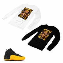 Load image into Gallery viewer, Jordan 12 University Gold Matching Custom Designed Long Sleeve T shirt JD 12-17-3 - JD12-17-L-3
