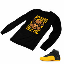Load image into Gallery viewer, Jordan 12 University Gold Matching Custom Designed Long Sleeve T shirt JD 12-17-3 - JD12-17-L-3b
