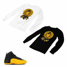 Load image into Gallery viewer, Jordan 12 University Gold Matching Custom Designed Long Sleeve T shirt JD 12-17-5 - JD12-17-L-5
