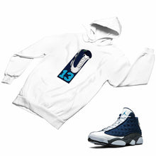 Load image into Gallery viewer, Jordan 13 flint grey Matching Custom Designed Hoodies JD 13-18-2 - JD13-18-H-2a
