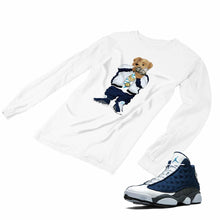 Load image into Gallery viewer, Jordan 13 flint grey Matching Custom Designed Long Sleeve T shirt JD 13-18-13 - JD13-18-L-13a
