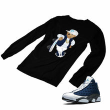 Load image into Gallery viewer, Jordan 13 flint grey Matching Custom Designed Long Sleeve T shirt JD 13-18-14 - JD13-18-L-14b
