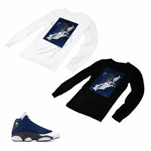 Load image into Gallery viewer, Jordan 13 flint grey Matching Custom Designed Long Sleeve T shirt JD 13-18-20 - JD13-18-L-20
