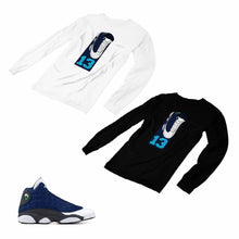 Load image into Gallery viewer, Jordan 13 flint grey Matching Custom Designed Long Sleeve T shirt JD 13-18-2 - JD13-18-L-2
