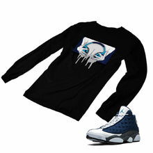 Load image into Gallery viewer, Jordan 13 flint grey Matching Custom Designed Long Sleeve T shirt JD 13-18-3 - JD13-18-L-3b
