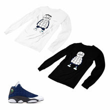 Load image into Gallery viewer, Jordan 13 flint grey Matching Custom Designed Long Sleeve T shirt JD 13-18-6 - JD13-18-L-6

