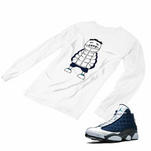 Load image into Gallery viewer, Jordan 13 flint grey Matching Custom Designed Long Sleeve T shirt JD 13-18-6 - JD13-18-L-6a
