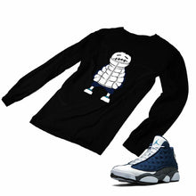 Load image into Gallery viewer, Jordan 13 flint grey Matching Custom Designed Long Sleeve T shirt JD 13-18-6 - JD13-18-L-6b
