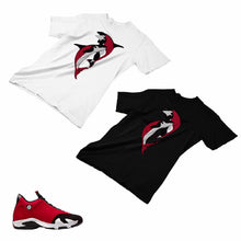 Load image into Gallery viewer, Jordan 14 Retro Gym Red Matching Custom Designed T shirt JD 14-7-12 - JD14-7-12
