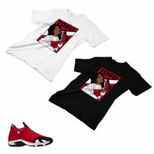 Load image into Gallery viewer, Jordan 14 Retro Gym Red Matching Custom Designed T shirt JD 14-7-5 - JD14-7-5
