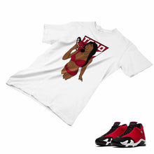 Load image into Gallery viewer, Jordan 14 Retro Gym Red Matching Custom Designed T shirt JD 14-7-7 - JD14-7-7a
