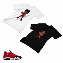 Load image into Gallery viewer, Jordan 14 Retro Gym Red Matching Custom Designed T shirt JD 14-7-9 - JD14-7-9
