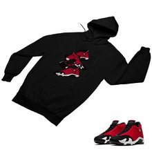 Load image into Gallery viewer, Jordan 14 Retro Gym Red Matching Custom Designed Hoodies JD 14-7-8 - JD14-7-H-8b
