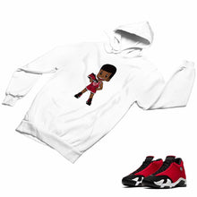 Load image into Gallery viewer, Jordan 14 Retro Gym Red Matching Custom Designed Hoodies JD 14-7-9 - JD14-7-H-9a
