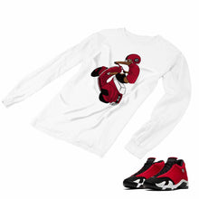 Load image into Gallery viewer, Jordan 14 Retro Gym Red Matching Custom Long Sleeve T shirt JD 14-7-10 - JD14-7-L-10a

