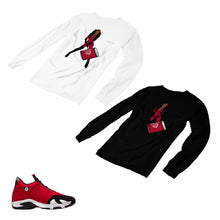 Load image into Gallery viewer, Jordan 14 Retro Gym Red Matching Custom Long Sleeve T shirt JD 14-7-11 - JD14-7-L-11

