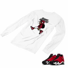 Load image into Gallery viewer, Jordan 14 Retro Gym Red Matching Custom Long Sleeve T shirt JD 14-7-14 - JD14-7-L-14a
