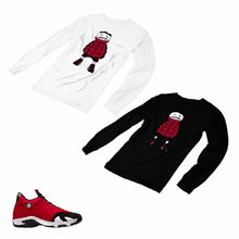 Load image into Gallery viewer, Jordan 14 Retro Gym Red Matching Custom Long Sleeve T shirt JD 14-7-15 - JD14-7-L-15
