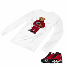 Load image into Gallery viewer, Jordan 14 Retro Gym Red Matching Custom Long Sleeve T shirt JD 14-7-19 - JD14-7-L-19a
