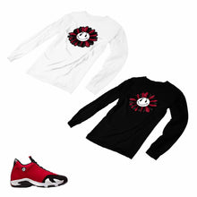 Load image into Gallery viewer, Jordan 14 Retro Gym Red Matching Custom Long Sleeve T shirt JD 14-7-1 - JD14-7-L-1
