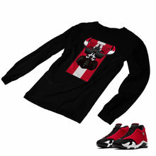 Load image into Gallery viewer, Jordan 14 Retro Gym Red Matching Custom Long Sleeve T shirt JD 14-7-21 - JD14-7-L-21b
