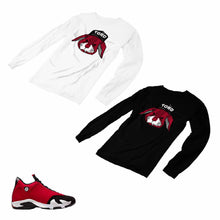 Load image into Gallery viewer, Jordan 14 Retro Gym Red Matching Custom Long Sleeve T shirt JD 14-7-3 - JD14-7-L-3

