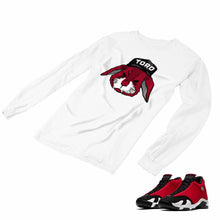 Load image into Gallery viewer, Jordan 14 Retro Gym Red Matching Custom Long Sleeve T shirt JD 14-7-3 - JD14-7-L-3a
