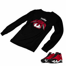 Load image into Gallery viewer, Jordan 14 Retro Gym Red Matching Custom Long Sleeve T shirt JD 14-7-3 - JD14-7-L-3b
