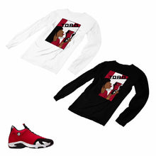 Load image into Gallery viewer, Jordan 14 Retro Gym Red Matching Custom Long Sleeve T shirt JD 14-7-6 - JD14-7-L-6
