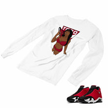 Load image into Gallery viewer, Jordan 14 Retro Gym Red Matching Custom Long Sleeve T shirt JD 14-7-7 - JD14-7-L-7a
