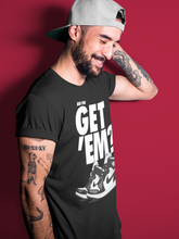 Load image into Gallery viewer, Did You Get Em-T-Shirt - Air Jordan 1 Black White - air-jordan-1-black-white-sneaker-match-tees-did-you-get-em-black-shirt-3
